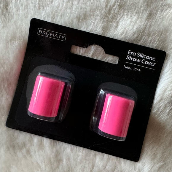 NEW! BRUMATE Neon Pink Magnetic Era Straw Covers Set of 2 New in Package! - Picture 2 of 12